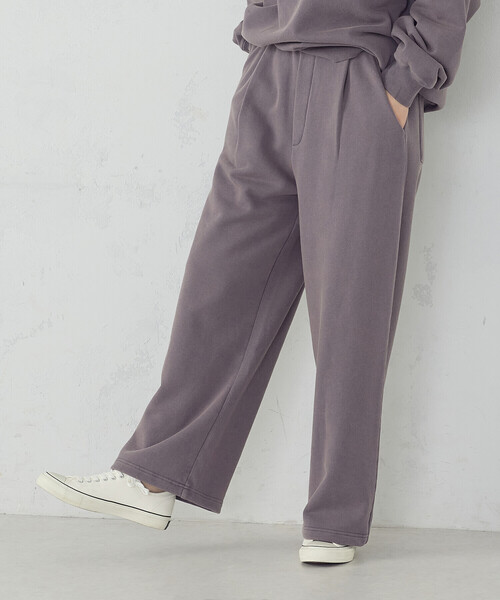Purple&Yellow（パープルアンドイエロー）の「フロスト裏毛ワイドパンツ（その他パンツ・メンズ・ブラック/パープル・SMALL/X-SMALL/LARGE/MEDIUM）」の7枚目の写真