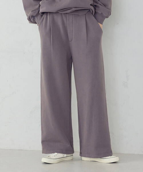 Purple&Yellow（パープルアンドイエロー）の「フロスト裏毛ワイドパンツ（その他パンツ・メンズ・ブラック/パープル・SMALL/X-SMALL/LARGE/MEDIUM）」の8枚目の写真