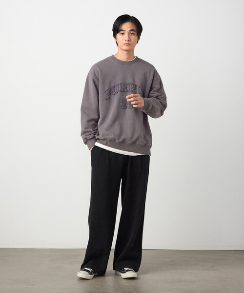 Purple&Yellow（パープルアンドイエロー）の「フロスト裏毛ワイドパンツ（その他パンツ・メンズ・ブラック/パープル・SMALL/X-SMALL/LARGE/MEDIUM）」の10枚目の写真