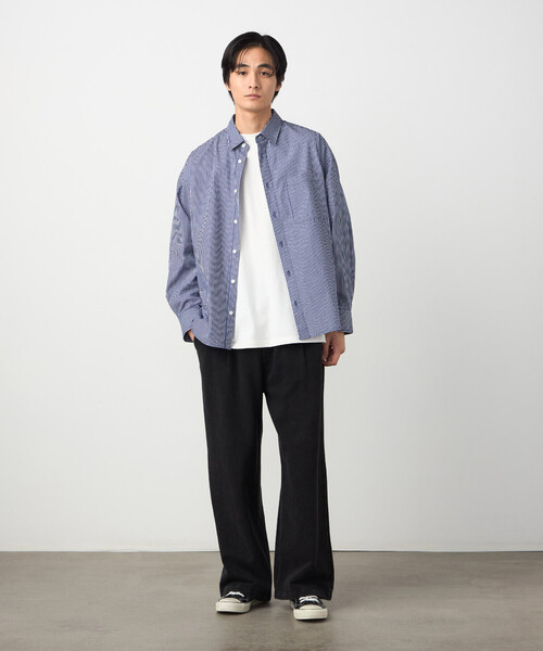 Purple&Yellow（パープルアンドイエロー）の「フロスト裏毛ワイドパンツ（その他パンツ・メンズ・ブラック/パープル・SMALL/X-SMALL/LARGE/MEDIUM）」の12枚目の写真