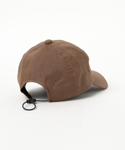 Ray BEAMS(レイビームス)の「6パネル リネン キャップ 26SS 日除け 紫外線対策 麻素材 夏 レジャー アウトドア フェス(キャップ・レディース・ベージュ/ダークブラウン/ピンク・ONE SIZE)」の11枚目の写真