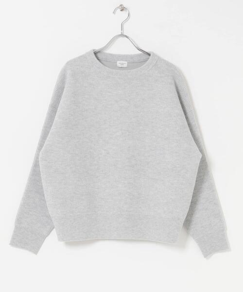 URBAN RESEARCH DOORS（アーバンリサーチドアーズ）の「針抜きダブルフェイスニット（ニット/セーター・レディース・ライトグレー/ピンク/オフホワイト・FREE）」の18枚目の写真