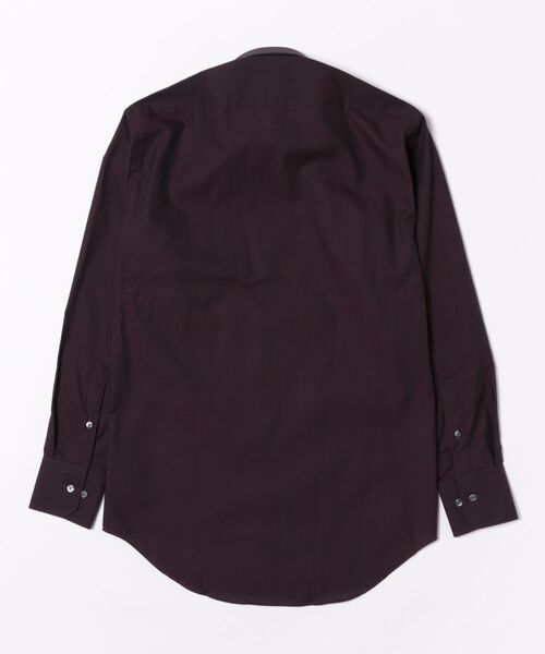 renoma HOMME(レノマオム)の「ワイシャツ メンズ イージーアイロン 綿混 スナップダウン 長袖 ビジネス ドレス NEWスタンダードフィット(ビジネスシャツ・メンズ・ボルドー・首回り41cm-裄丈86cm/首回り41cm-裄丈82cm/首回り39cm-裄丈84cm/首回り37cm-裄丈80cm/首回り39cm-裄丈80cm/首回り43cm-裄丈86cm/首回り43cm-裄丈82cm/首回り45cm-裄丈86cm)」の3枚目の写真