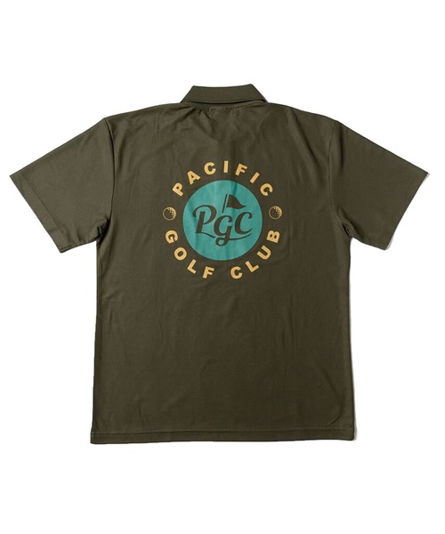 Pacific GOLF CLUB(パシフィックゴルフクラブ)の「【MEN】PGC CIRCLE LOGO POLO SHIRT(ポロシャツ・メンズ・ホワイト/ブラック/オリーブ・S/M/L/XL/XXL)」の3枚目の写真