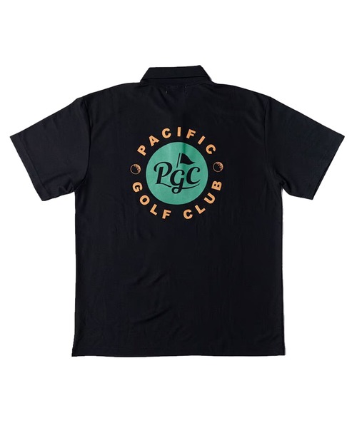 Pacific GOLF CLUB(パシフィックゴルフクラブ)の「【MEN】PGC CIRCLE LOGO POLO SHIRT(ポロシャツ・メンズ・ホワイト/ブラック/オリーブ・S/M/L/XL/XXL)」の1枚目の写真