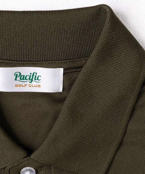 Pacific GOLF CLUB(パシフィックゴルフクラブ)の「【MEN】PGC CIRCLE LOGO POLO SHIRT(ポロシャツ・メンズ・ホワイト/ブラック/オリーブ・S/M/L/XL/XXL)」の7枚目の写真