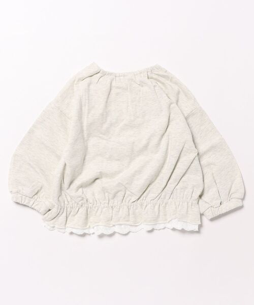 HAKKA BABY（ハッカベビー）の「[ベビー]ドロップショルダーミニ裏毛トレーナー（Tシャツ/カットソー・キッズ・ライトグレー/イエロー・L）」の3枚目の写真