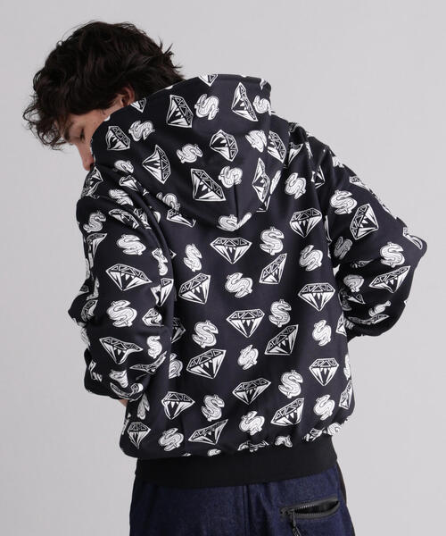 BILLIONAIRE BOYS CLUB(ビリオネア・ボーイズ・クラブ)の「MANASTASHxBILLIONAIRE BOYS CLUB/ビリオネア・ボーイズ・クラブ/EMB LOGO ZIP HOODIE(パーカー・メンズ・グレー/ブラック・XL/S)」の5枚目の写真