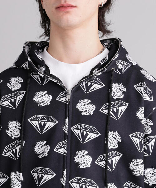 BILLIONAIRE BOYS CLUB(ビリオネア・ボーイズ・クラブ)の「MANASTASHxBILLIONAIRE BOYS CLUB/ビリオネア・ボーイズ・クラブ/EMB LOGO ZIP HOODIE(パーカー・メンズ・グレー/ブラック・XL/S)」の11枚目の写真