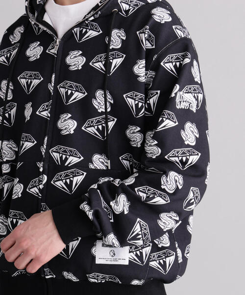 BILLIONAIRE BOYS CLUB(ビリオネア・ボーイズ・クラブ)の「MANASTASHxBILLIONAIRE BOYS CLUB/ビリオネア・ボーイズ・クラブ/EMB LOGO ZIP HOODIE(パーカー・メンズ・グレー/ブラック・XL/S)」の12枚目の写真