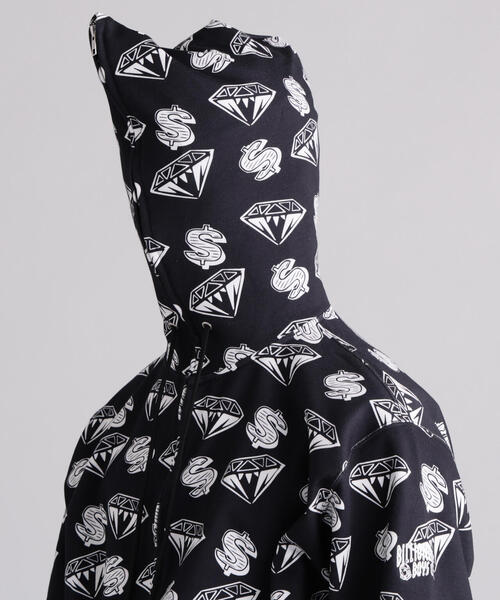 BILLIONAIRE BOYS CLUB(ビリオネア・ボーイズ・クラブ)の「MANASTASHxBILLIONAIRE BOYS CLUB/ビリオネア・ボーイズ・クラブ/EMB LOGO ZIP HOODIE(パーカー・メンズ・グレー/ブラック・XL/S)」の14枚目の写真