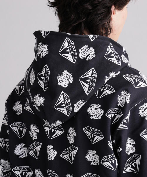 BILLIONAIRE BOYS CLUB(ビリオネア・ボーイズ・クラブ)の「MANASTASHxBILLIONAIRE BOYS CLUB/ビリオネア・ボーイズ・クラブ/EMB LOGO ZIP HOODIE(パーカー・メンズ・グレー/ブラック・XL/S)」の15枚目の写真