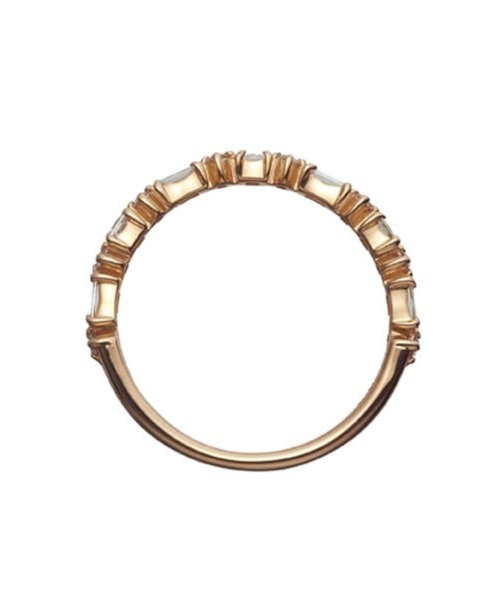 JUPITER（ジュピター）の「【K18PG】ダイヤハーフエタニティリング（リング・レディース・ピンクゴールド・#9）」の4枚目の写真