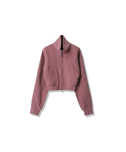 ZENDUST（ジェンダスト）の「Bremen Track Zip-up - 4COL（ブルゾン・レディース・チャコール/PINK/ブラック/カーキ・SMALL/MEDIUM）」の4枚目の写真