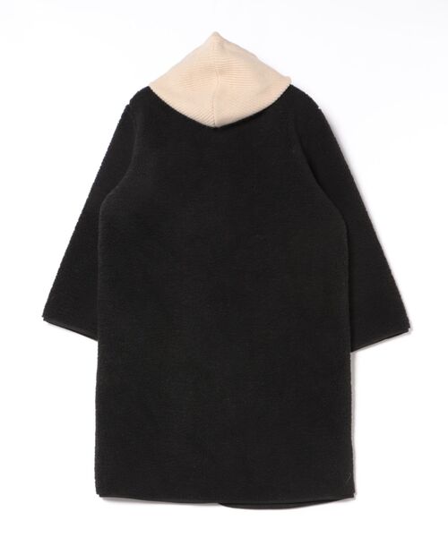 STYLEBLOCK（スタイルブロック）の「フード付きボアロングコート（ムートンコート・レディース・ブラック/ブラウン/ベージュ・FREE）」の4枚目の写真