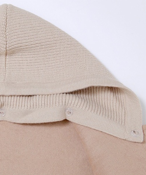 STYLEBLOCK（スタイルブロック）の「フード付きボアロングコート（ムートンコート・レディース・ブラック/ブラウン/ベージュ・FREE）」の10枚目の写真