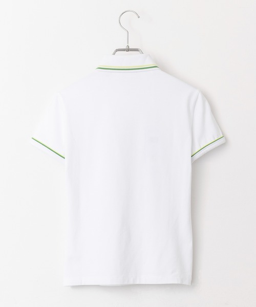 LACOSTE(ラコステ)の「【LACOSTE】ワンポイントロゴ ダブルラインポロシャツ DF5284(ポロシャツ・レディース・ネイビー/ホワイト・M/S)」の21枚目の写真