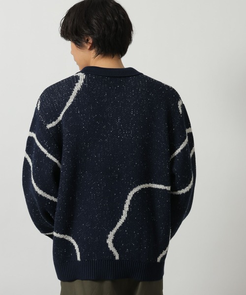 LAKOLE(ラコレ)の「ロープ柄ポロニットプルオーバー / 637815(ニット/セーター・メンズ・ブラック/ネイビー/アイボリー・MEDIUM/LARGE)」の17枚目の写真