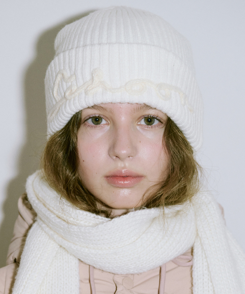 Sinoon Logo Beanie (Cream)（ニットキャップ/ビーニー）｜SINOON