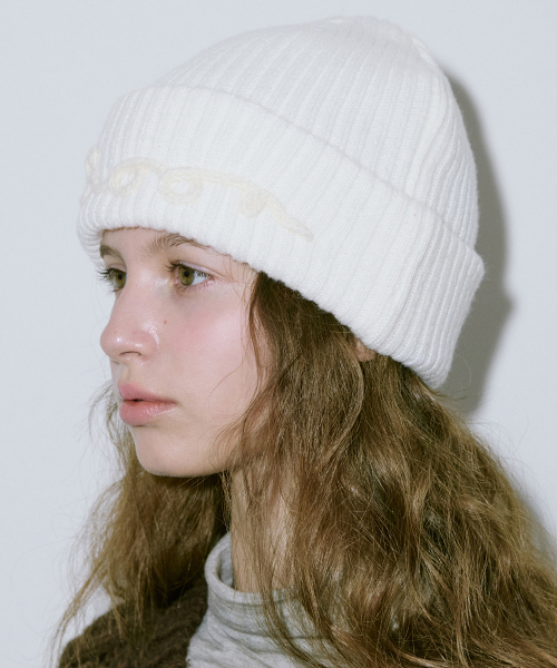 セール】Sinoon Logo Beanie (Cream)（ニットキャップ/ビーニー