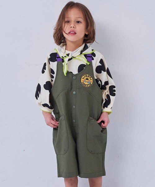 MARKEY'S(マーキーズ)の「キャンプサロペット(サロペット/オーバーオール・キッズ・イエロー系その他/カーキ/グレー・L/M/S/LL)」の5枚目の写真