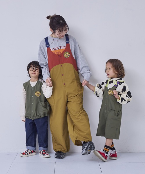 MARKEY'S(マーキーズ)の「キャンプサロペット(サロペット/オーバーオール・キッズ・イエロー系その他/カーキ/グレー・L/M/S/LL)」の13枚目の写真