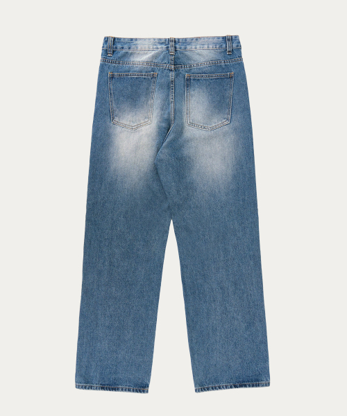 ACSHI(アクシ)の「デイリーセミロングワイドデニムパンツ(ブルーウォッシング)(デニムパンツ・メンズ・その他・M/L/XL/XXL)」の7枚目の写真