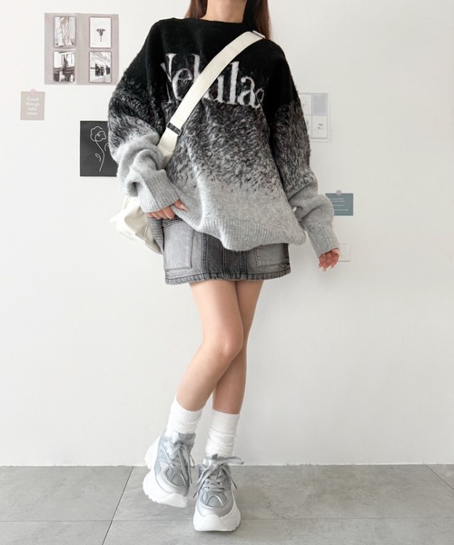 WEGO（ウィゴー）の「WEGO/立体2ポケットBIGショルダー（ショルダーバッグ・レディース・ブラウン/ホワイト/ブラック・FREE）」の10枚目の写真