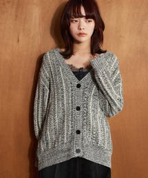 mysty woman | MIXヤーンニットカーディガン　643854(カーディガン/ボレロ)