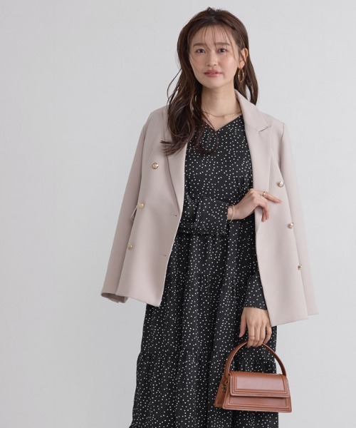 Pierrot（ピエロ）の「ドットティアードワンピース（ワンピース・レディース・ブラック・L/M/PM）」の22枚目の写真