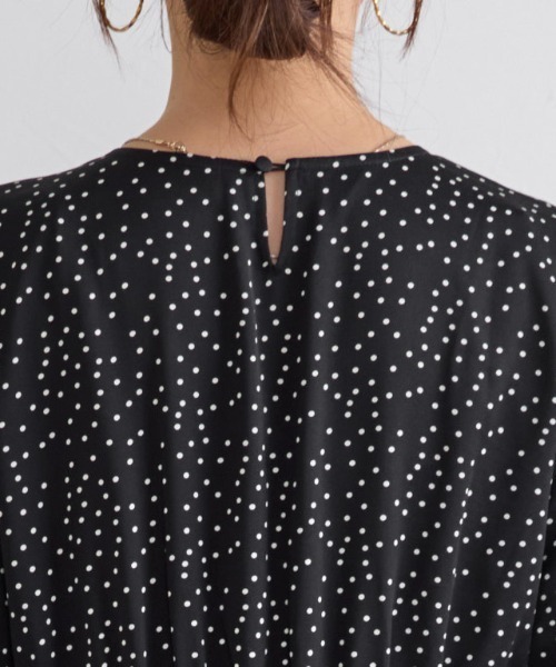 Pierrot（ピエロ）の「ドットティアードワンピース（ワンピース・レディース・ブラック・L/M/PM）」の4枚目の写真