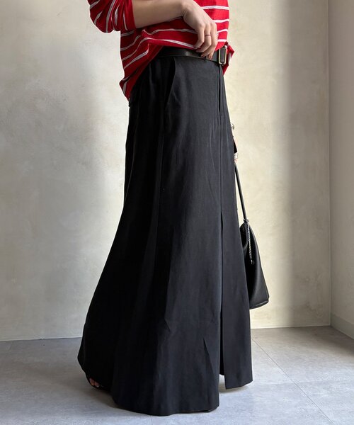 DouDou（ドゥドゥ）の「ツイルカーゴスカート（スカート・レディース・ブラック/グリーン・38/36）」の10枚目の写真