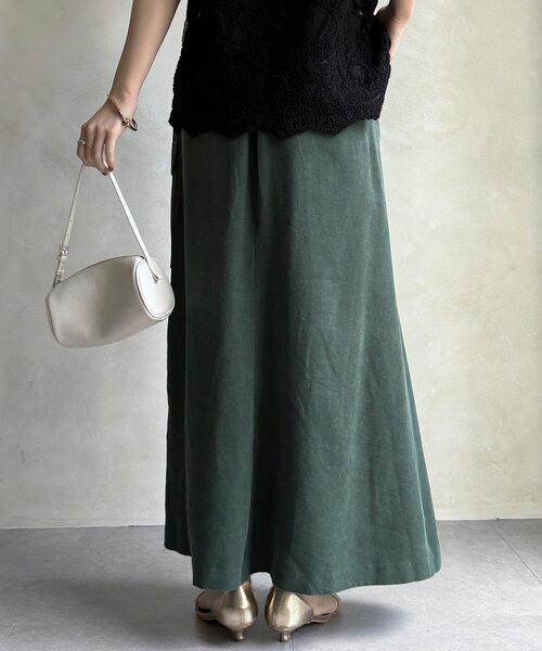 DouDou（ドゥドゥ）の「ツイルカーゴスカート（スカート・レディース・ブラック/グリーン・38/36）」の20枚目の写真