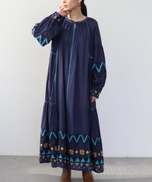 Three Four Time（スリーフォータイム）の「コットンレーヨン刺繍ワンピース（ワンピース）」