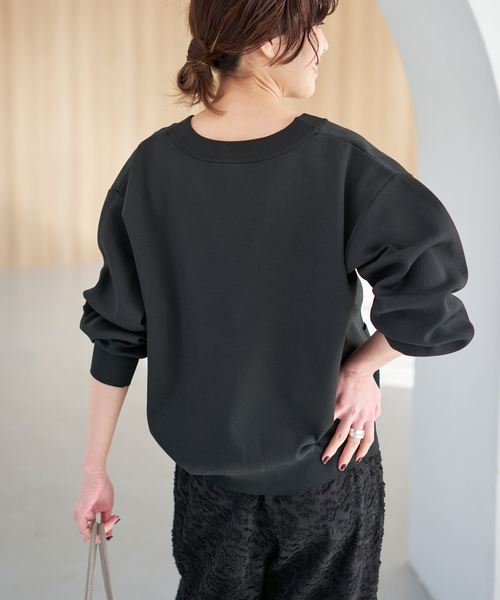 Spick & Span(スピックアンドスパン)の「《一部店舗+WEB限定》ウォッシャブルVネックカーディガン(カーディガン/ボレロ・レディース・ブラック/ブラウン/ホワイト/ネイビー・FREE)」の8枚目の写真