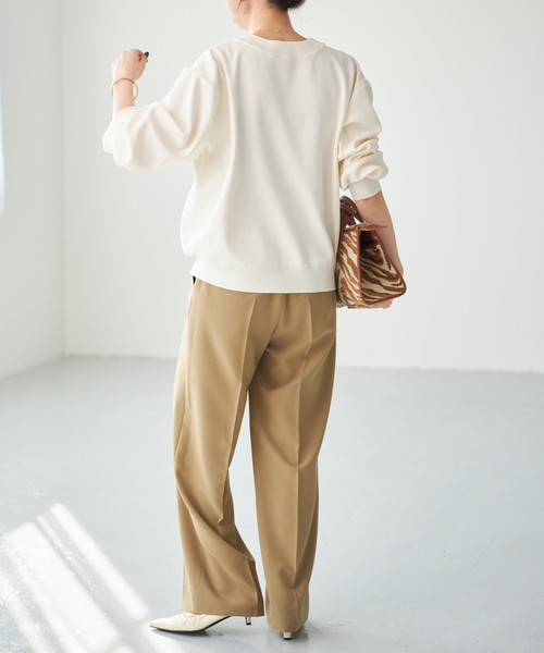 Spick & Span(スピックアンドスパン)の「《一部店舗+WEB限定》ウォッシャブルVネックカーディガン(カーディガン/ボレロ・レディース・ブラック/ブラウン/ホワイト/ネイビー・FREE)」の17枚目の写真