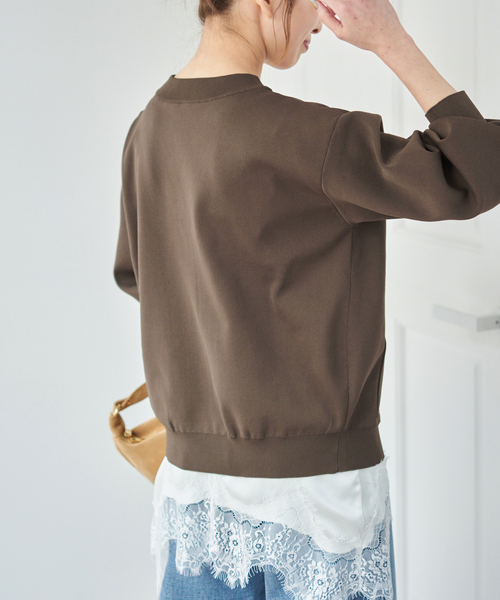 Spick & Span(スピックアンドスパン)の「《一部店舗+WEB限定》ウォッシャブルVネックカーディガン(カーディガン/ボレロ・レディース・ブラック/ブラウン/ホワイト/ネイビー・FREE)」の22枚目の写真