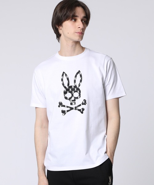 Psycho Bunny(サイコバニー)の「3Dドット シルエットバニーTシャツ(Tシャツ/カットソー・メンズ・ホワイト/ブラック・X-LARGE/LARGE/MEDIUM/SMALL)」の3枚目の写真