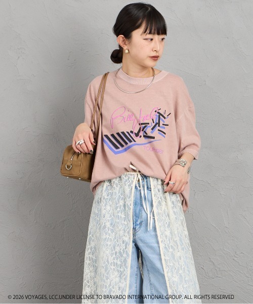 GOOD ROCK SPEED（グッドロックスピード）の「[GOOD ROCK SPEED/グッドロックスピード] 別注 BILLY JOEL ロックプリントTシャツ（Tシャツ/カットソー・レディース・ピンク・M/L/XL）」の6枚目の写真