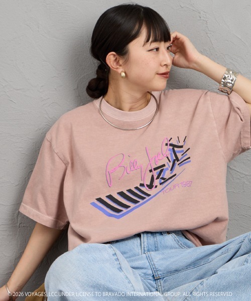 GOOD ROCK SPEED（グッドロックスピード）の「[GOOD ROCK SPEED/グッドロックスピード] 別注 BILLY JOEL ロックプリントTシャツ（Tシャツ/カットソー・レディース・ピンク・M/L/XL）」の4枚目の写真