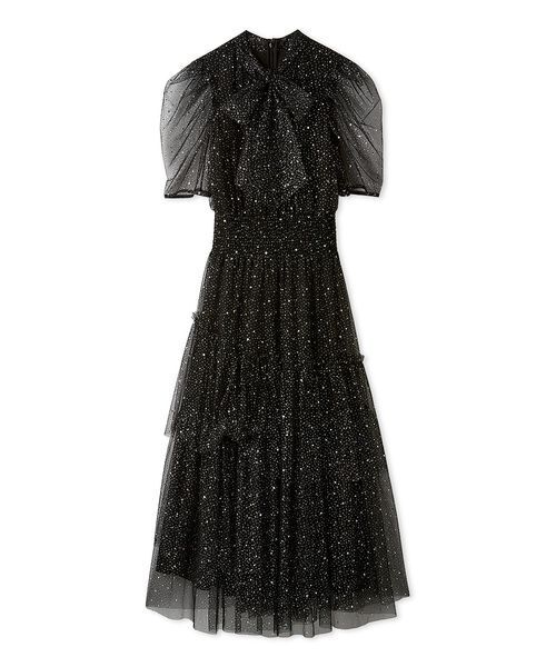 FURFUR（ファーファー）の「【限定サイズ】ハーフスリーブラメチュールドレス（ドレス・レディース・ピンク/ライトブルー/ブラック・F）」の2枚目の写真