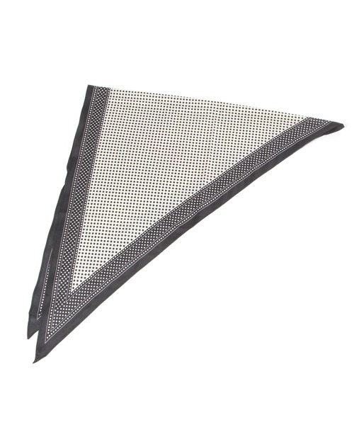 LEPSIM(レプシィム)の「三角スカーフ 645197(バンダナ/スカーフ・レディース・イエロー/ブラック/アイボリー/ブラウン/レッド・ONE SIZE)」の6枚目の写真