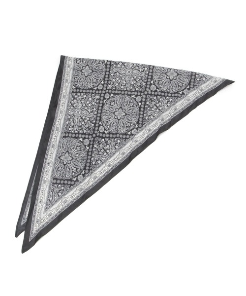 LEPSIM(レプシィム)の「三角スカーフ 645197(バンダナ/スカーフ・レディース・イエロー/ブラック/アイボリー/ブラウン/レッド・ONE SIZE)」の7枚目の写真