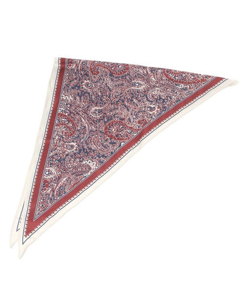 LEPSIM(レプシィム)の「三角スカーフ 645197(バンダナ/スカーフ・レディース・イエロー/ブラック/アイボリー/ブラウン/レッド・ONE SIZE)」の8枚目の写真