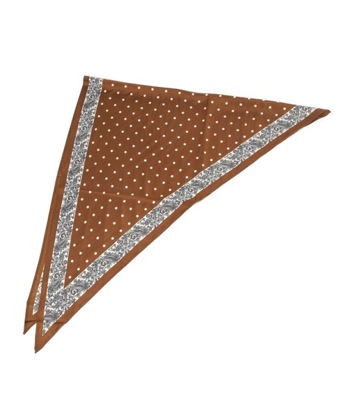 LEPSIM(レプシィム)の「三角スカーフ 645197(バンダナ/スカーフ・レディース・イエロー/ブラック/アイボリー/ブラウン/レッド・ONE SIZE)」の9枚目の写真