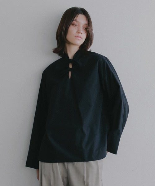 DOUBLE BOW DESIGN SHIRT（シャツ/ブラウス）｜MANOF（マノフ）の