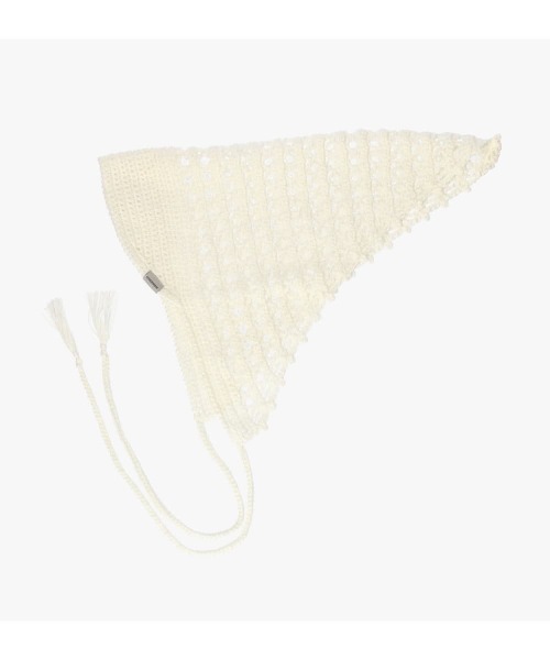 OVERRIDE（オーバーライド）の「OVERRIDE  CROCHET BABUSHKA CAP SG / オーバーライド（キャップ・レディース・ブラック/ブラウン/ホワイト・FREE）」の7枚目の写真