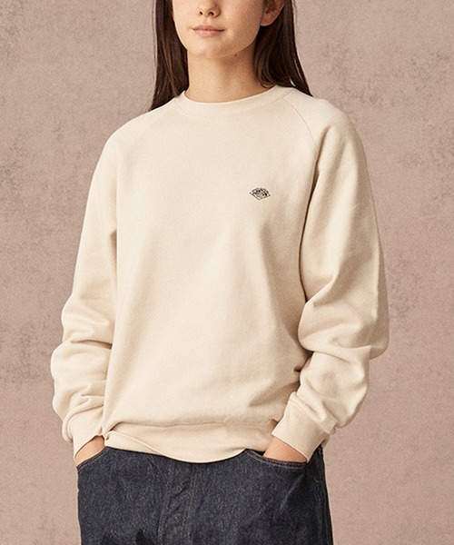 DANTON(ダントン)の「Store-Exclusive Logo Sweatshirt(スウェット・レディース・アイボリー/ベージュ/チャコール/オレンジ系その他/グレー・36)」の3枚目の写真