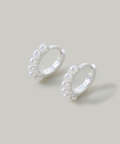 SV925〉プチパールフープピアス（ピアス（両耳用））｜Jolie