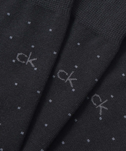Calvin Klein（カルバン・クライン）の「【3足セット】Calvin Klein シンプルドット ビジネスソックス 92572203（ソックス/靴下・メンズ・その他1/ブラック・27-29cm/25-27CM）」の5枚目の写真
